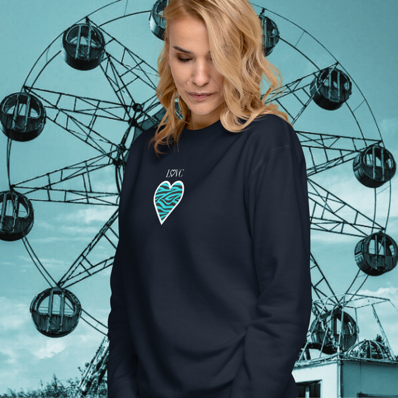 SUDADERA GRUESA MUJER ANIMAL PRINT
