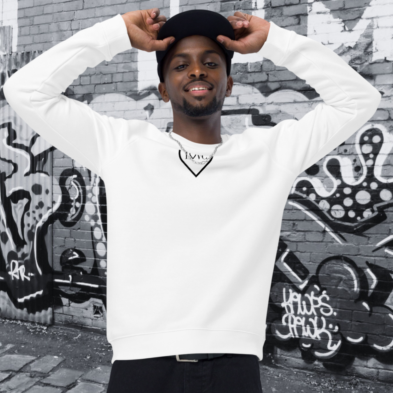 SUDADERA ORGÁNICA HOMBRE LOGO CLASSIC