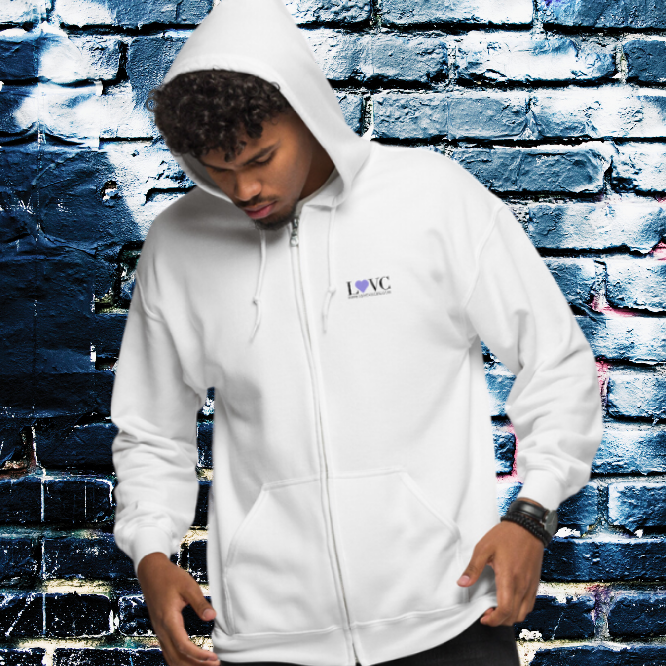 HOODIE CON CAPUCHA Y CREMALLERA HOMBRE COOL