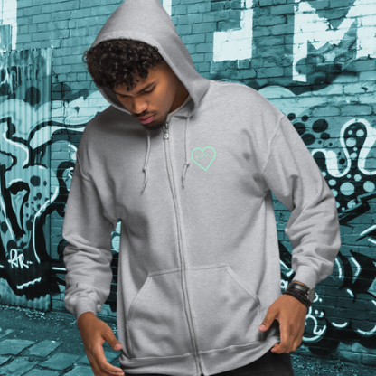 HOODIE CON CAPUCHA Y CREMALLERA HOMBRE COOL
