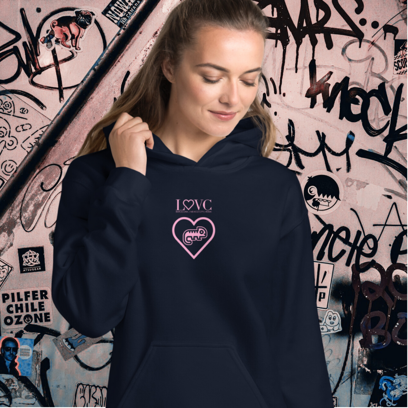 HOODIE CON CAPUCHA MUJER CAMALEÓN