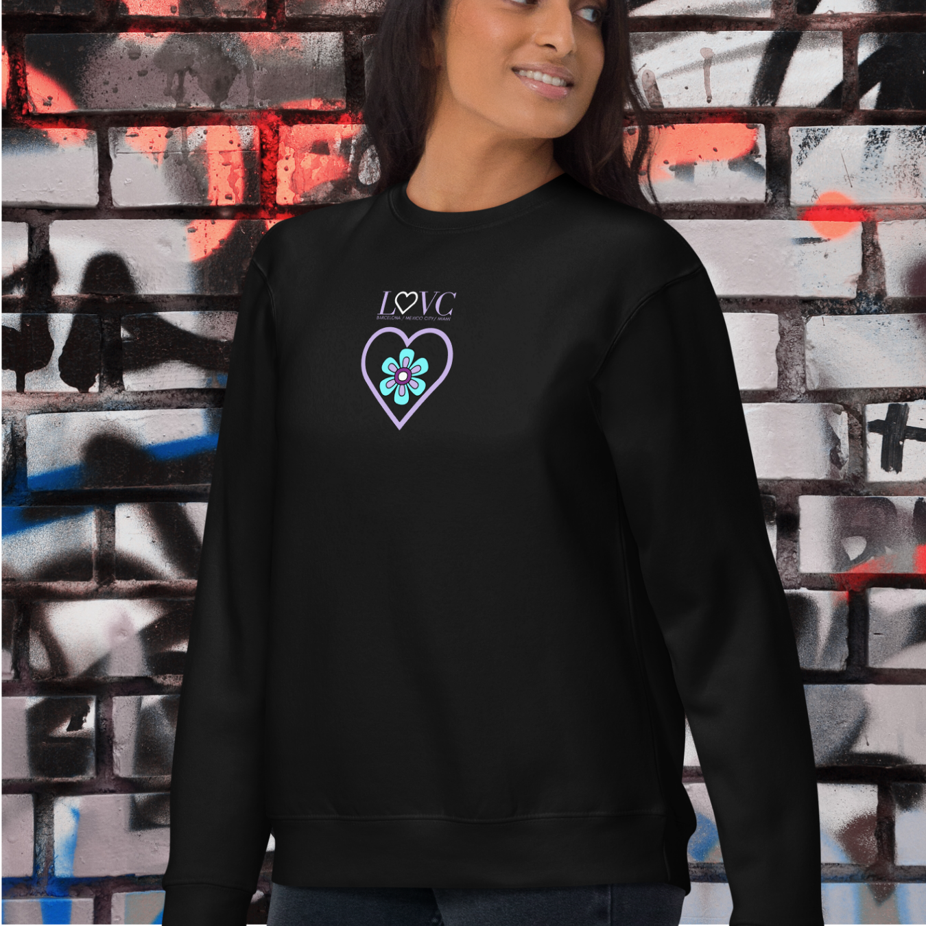 SUDADERA GRUESA MUJER FLOWER