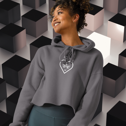 HOODIE CORTA CON CAPUCHA MUJER ANIMAL PRINT