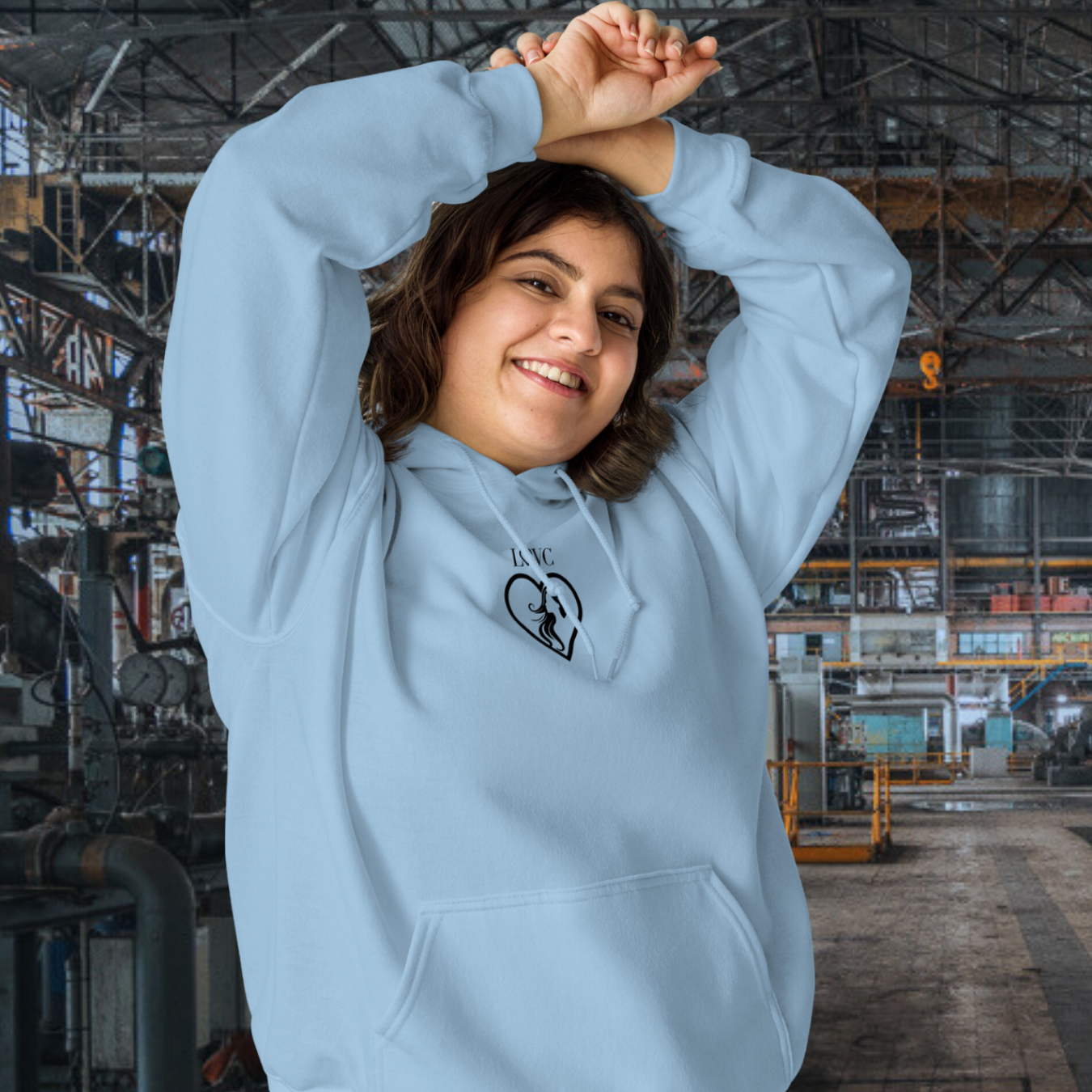 HOODIE CON CAPUCHA MUJER SILUETA