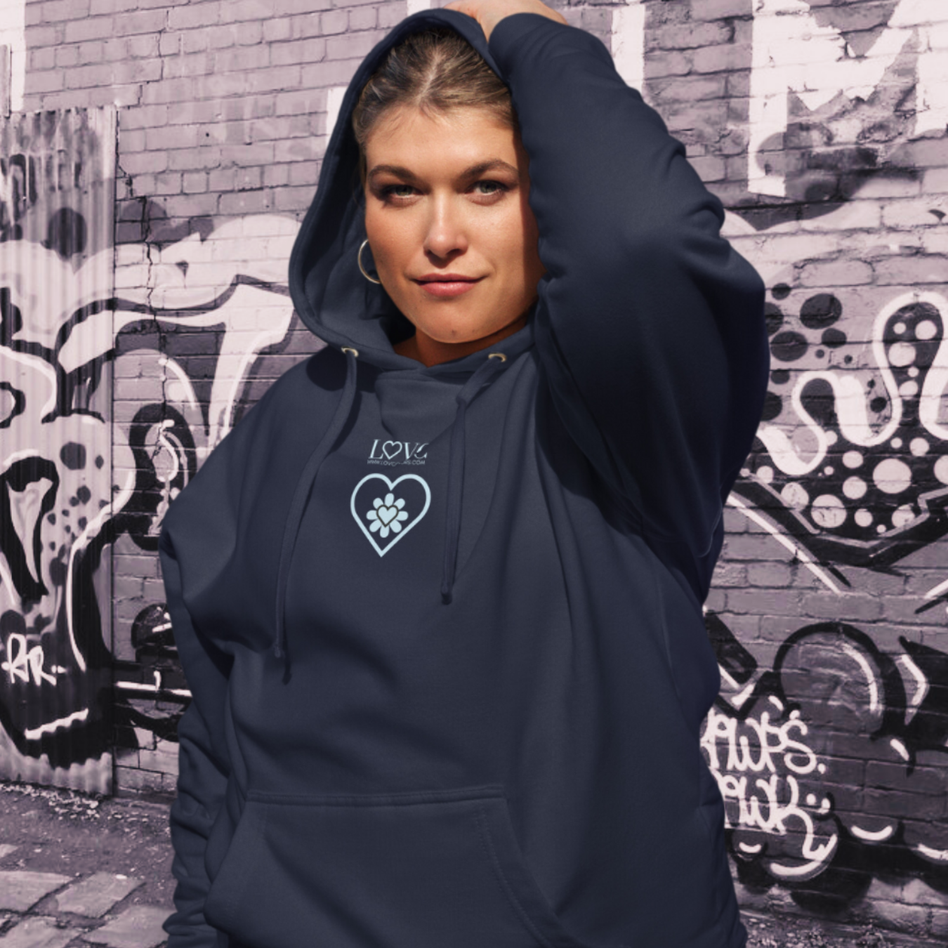 HOODIE PREMIUM CON CAPUCHA MUJER CUORE