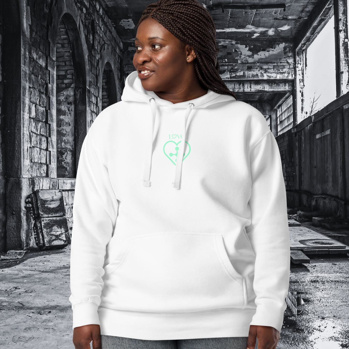 HOODIE CON CAPUCHA MUJER CROSS