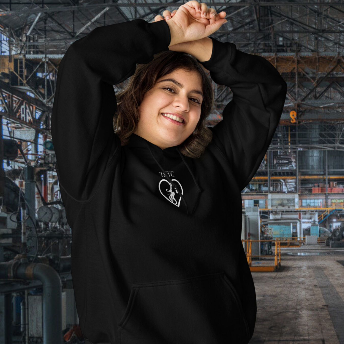 HOODIE CON CAPUCHA MUJER SILUETA