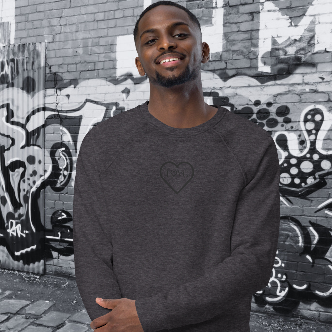 SUDADERA ORGÁNICA HOMBRE LOGO CLASSIC