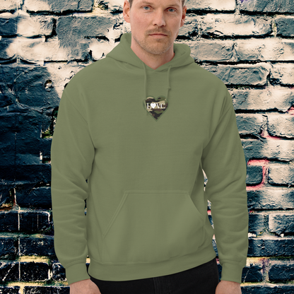 HOODIE CON CAPUCHA HOMBRE LOGO MILITAR