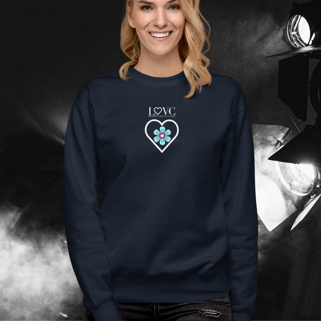 SUDADERA GRUESA MUJER FLOWER