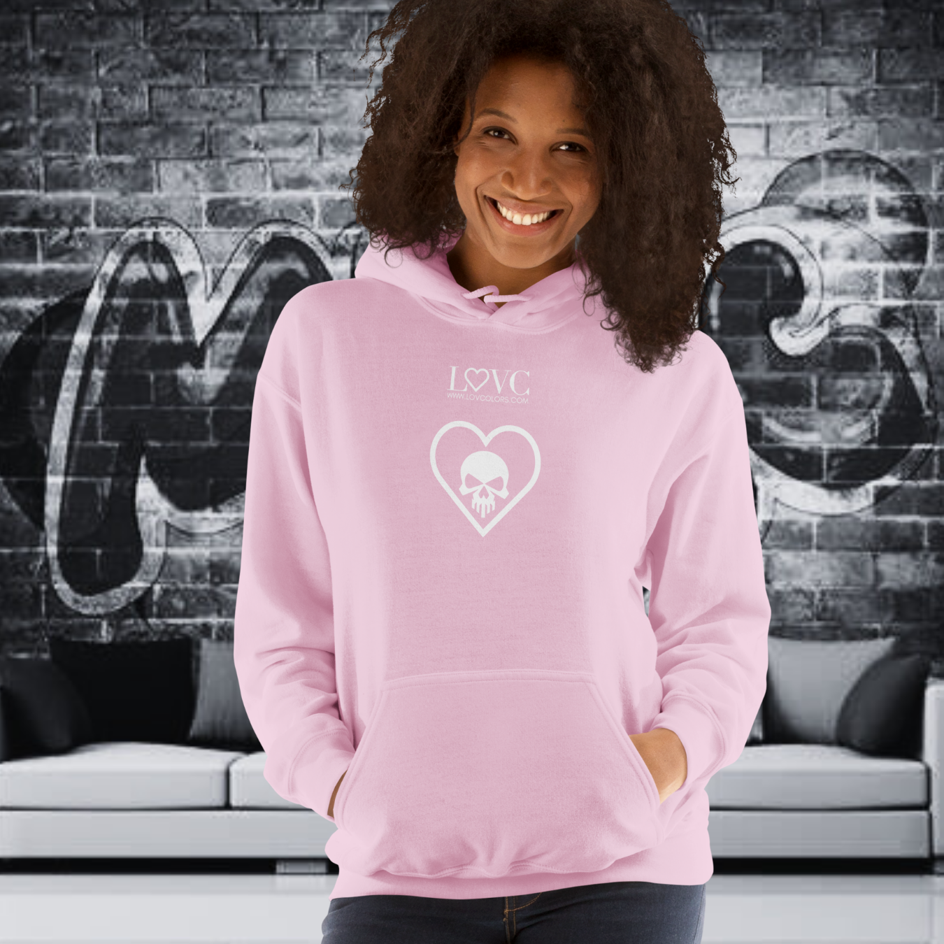 HOODIE CON CAPUCHA MUJER SKULL