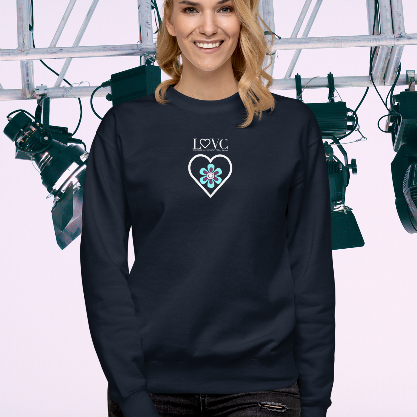 SUDADERA GRUESA MUJER FLOWER