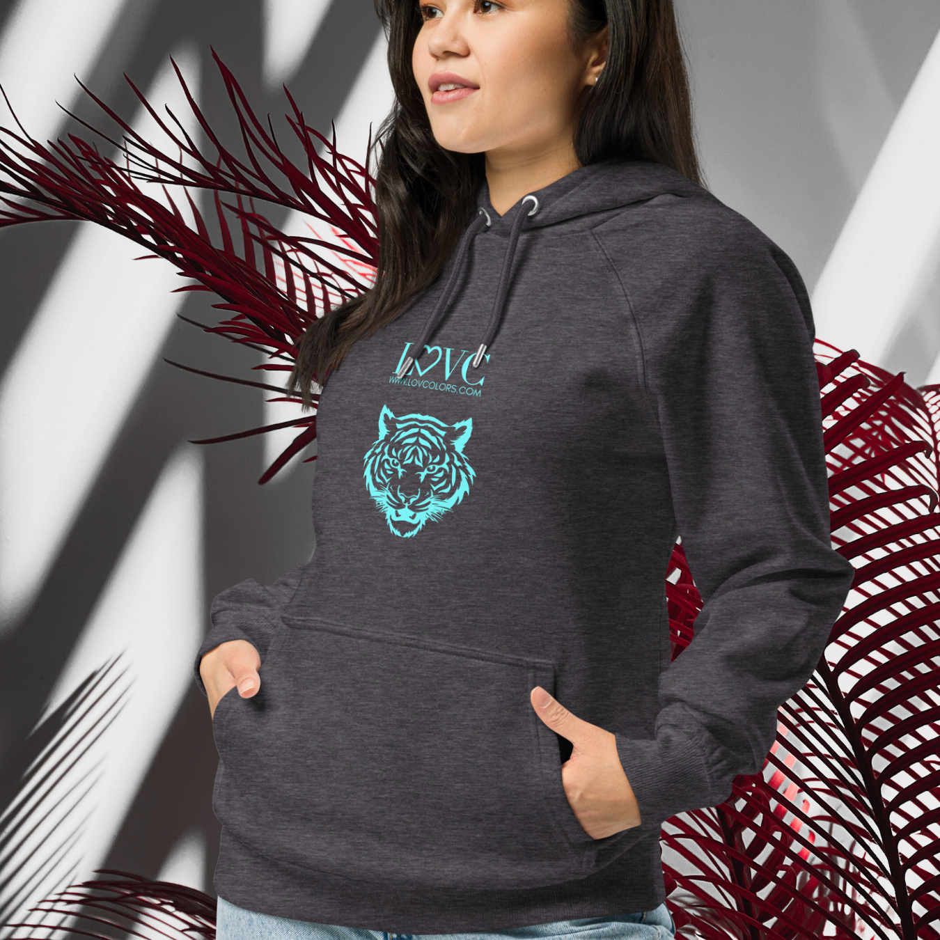 HOODIE CON CAPUCHA ECO MUJER TIGER