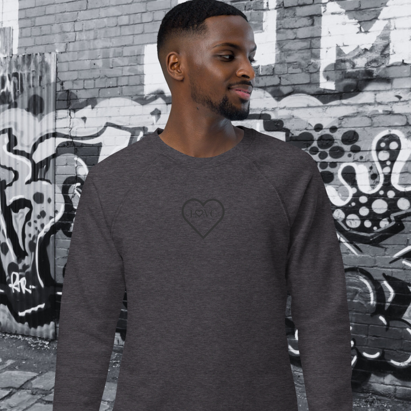 SUDADERA ORGÁNICA HOMBRE LOGO CLASSIC