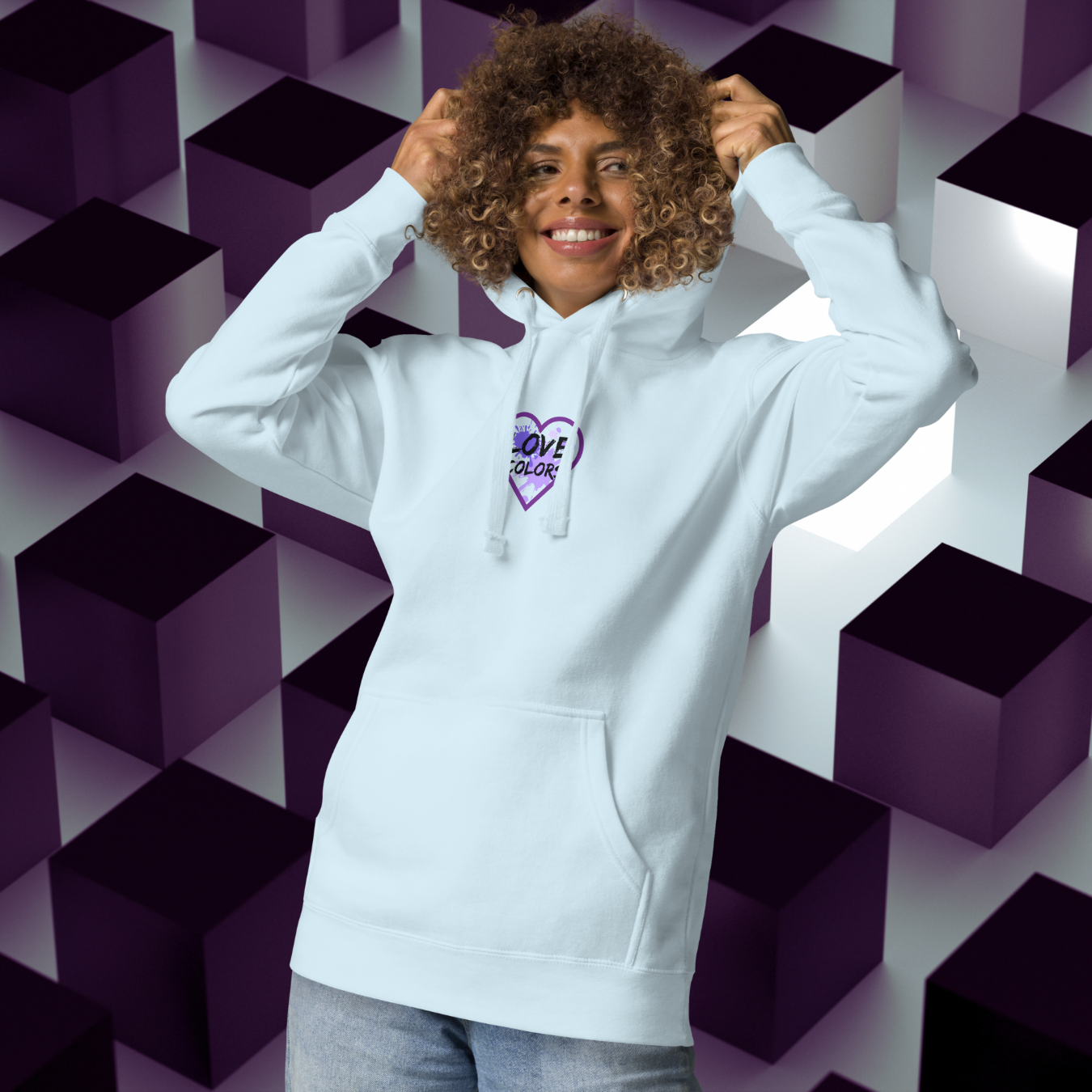 HOODIE CON CAPUCHA MUJER SPLASH