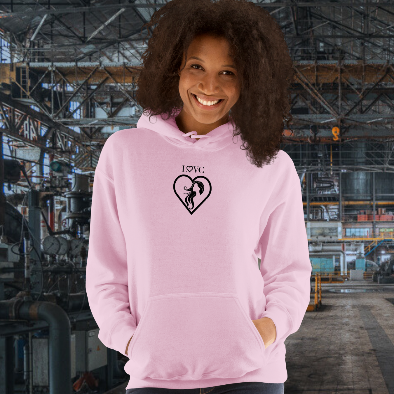 HOODIE CON CAPUCHA MUJER SILUETA