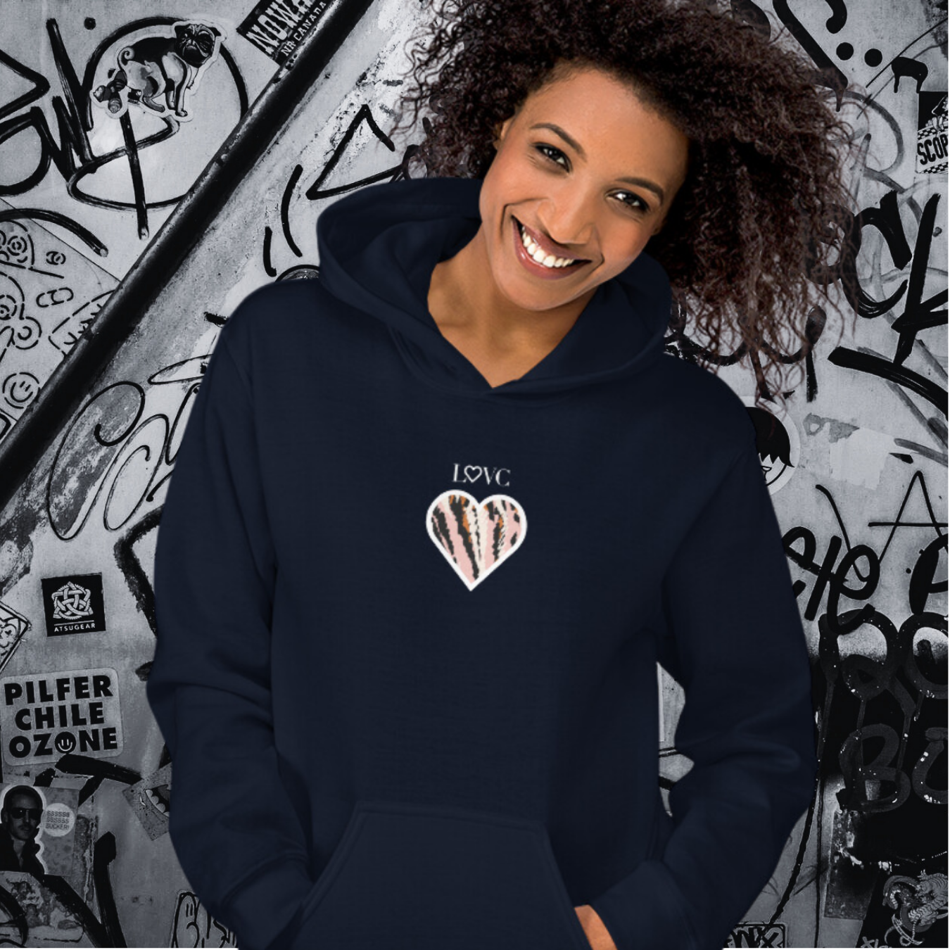 HOODIE CON CAPUCHA MUJER ARTE