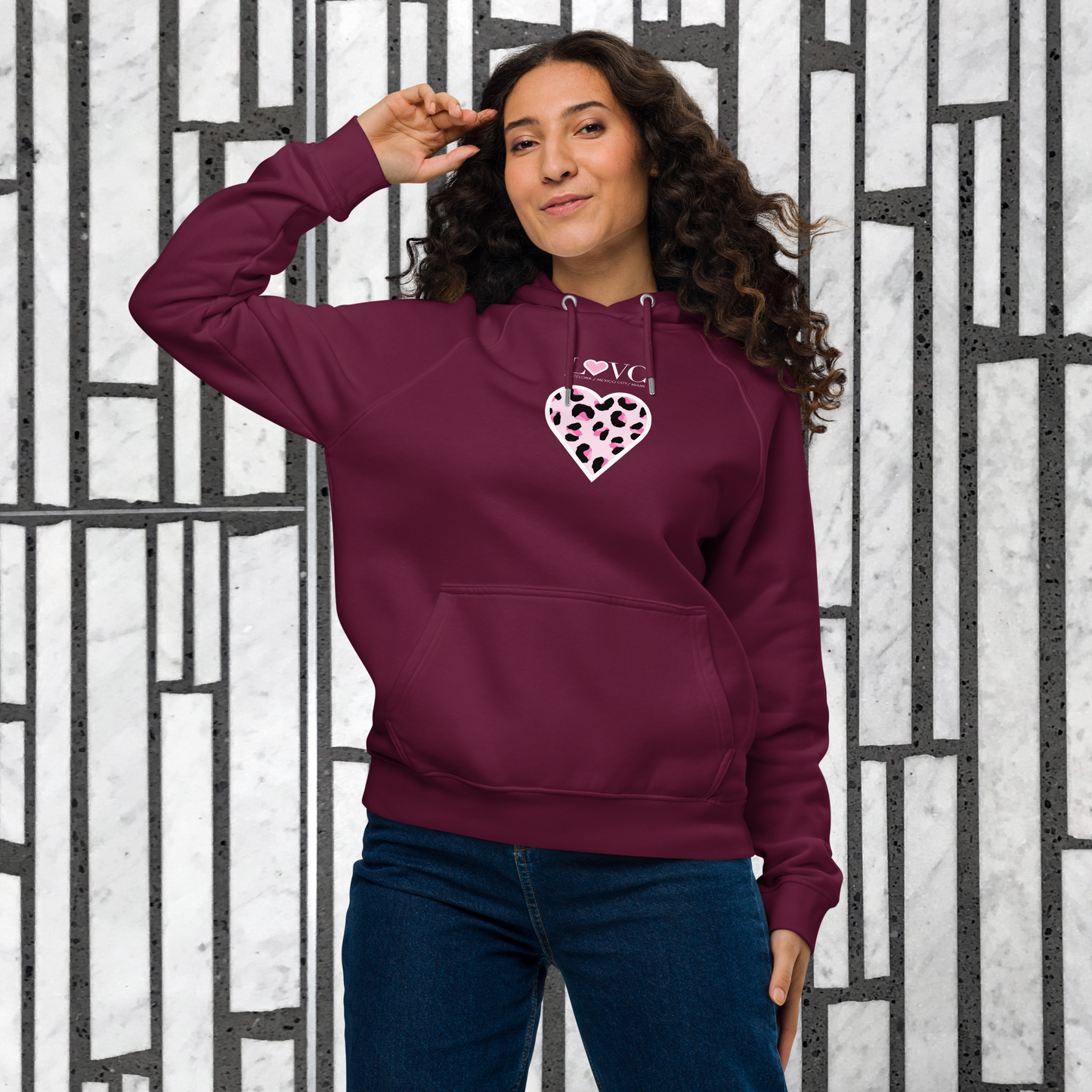 HOODIE CON CAPUCHA ECO MUJER ANIMAL PRINT