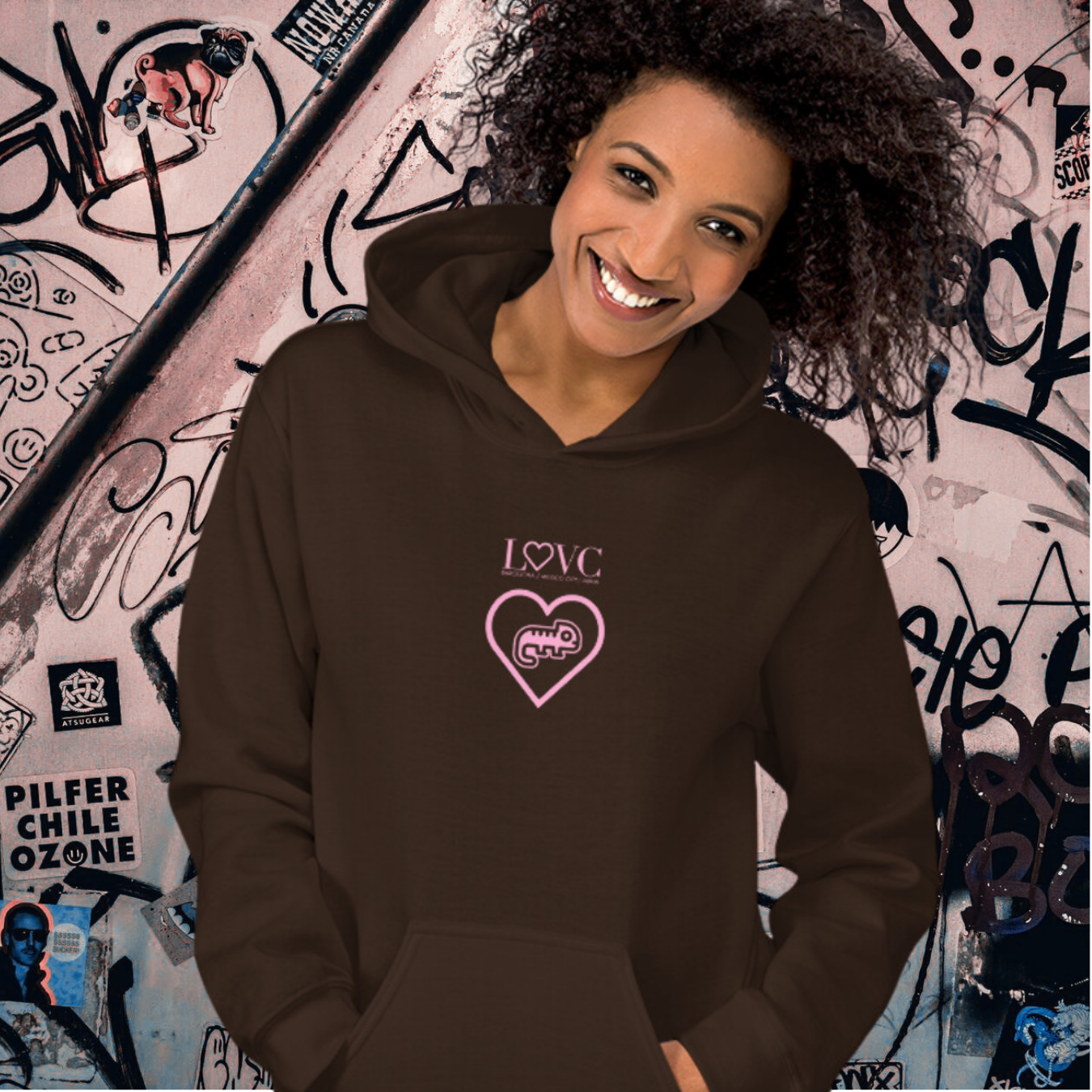 HOODIE CON CAPUCHA MUJER CAMALEÓN