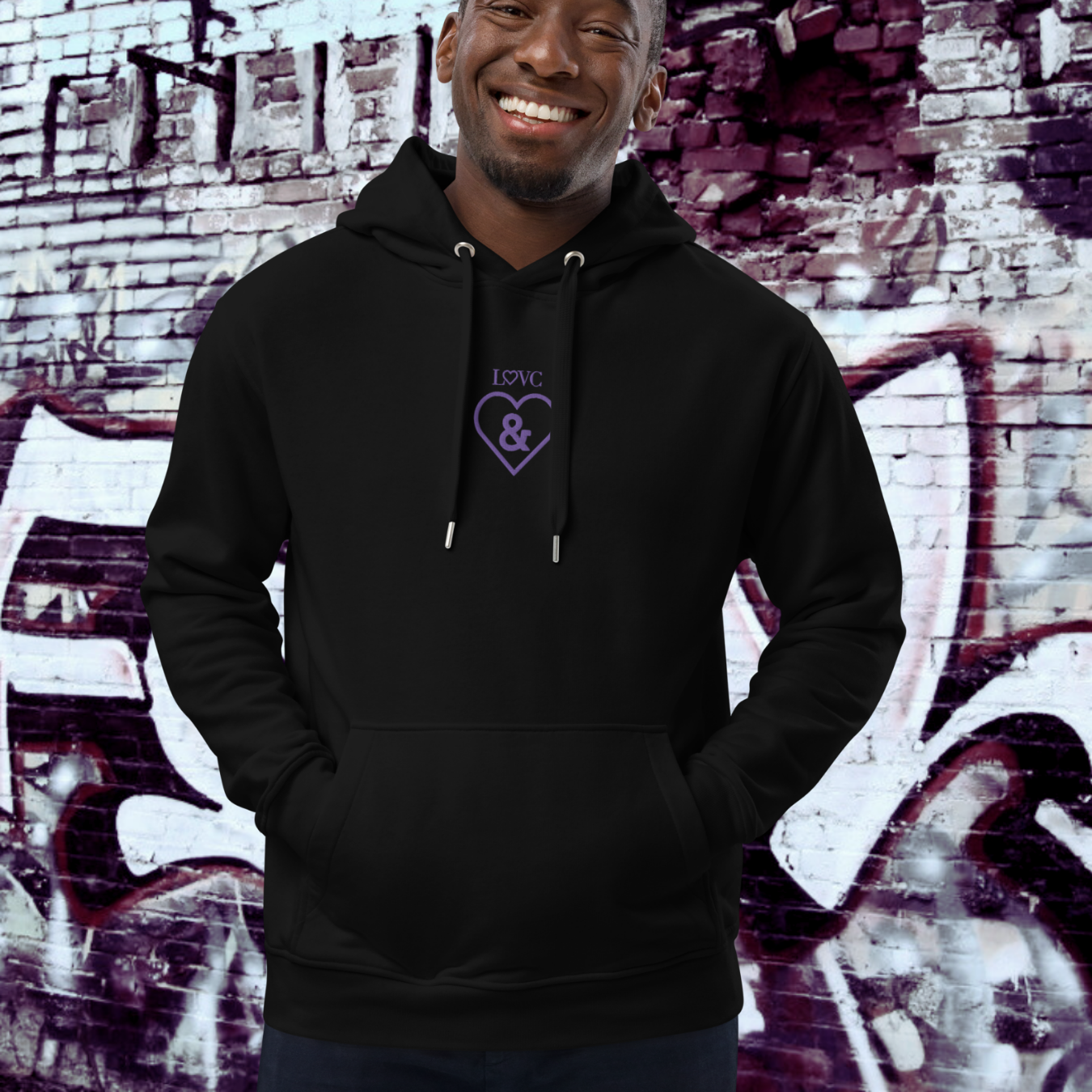 HOODIE PREMIUM CON CAPUCHA ECO HOMBRE SYMBOL BORDADO