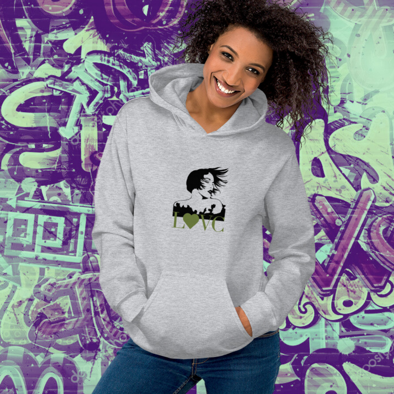 HOODIE CON CAPUCHA MUJER PERFIL