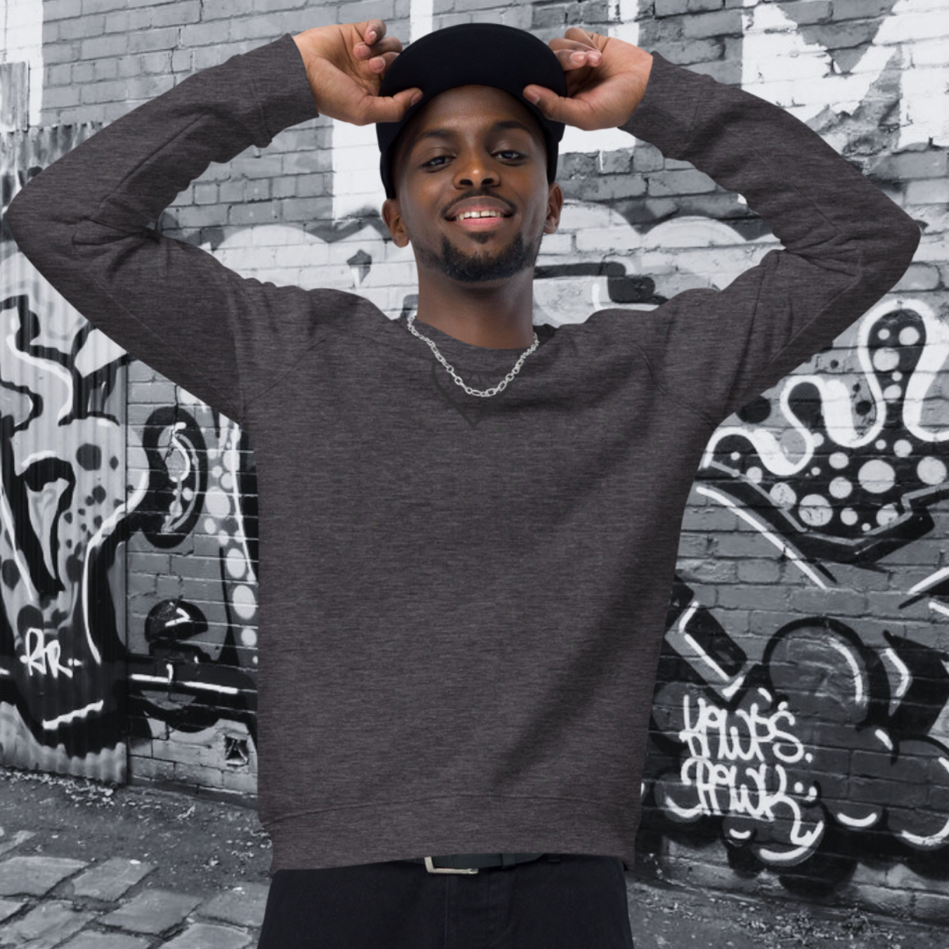 SUDADERA ORGÁNICA HOMBRE LOGO CLASSIC