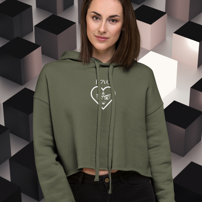 HOODIE CORTA CON CAPUCHA MUJER ANIMAL PRINT