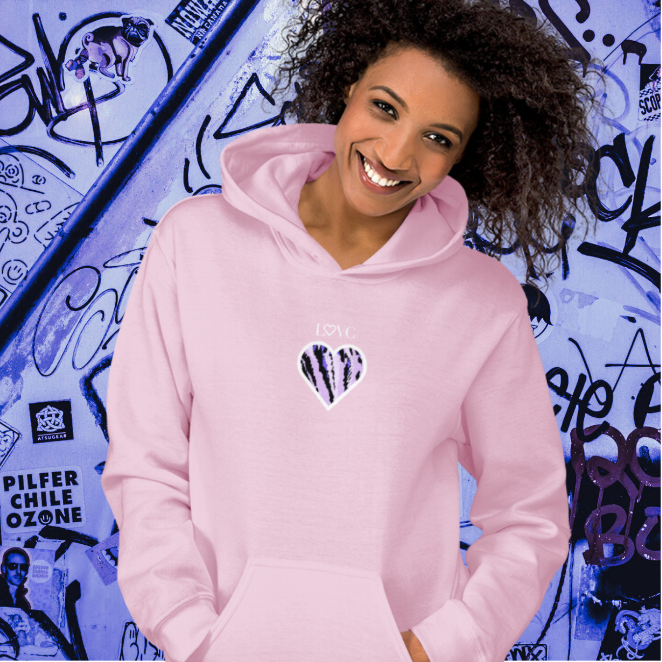 HOODIE CON CAPUCHA MUJER ARTE