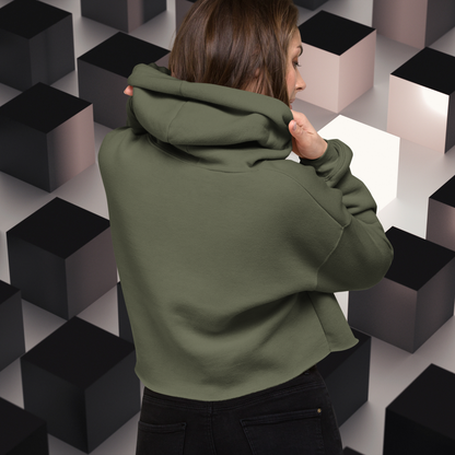 HOODIE CORTA CON CAPUCHA MUJER ANIMAL PRINT