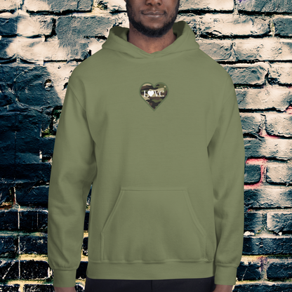 HOODIE CON CAPUCHA HOMBRE LOGO MILITAR