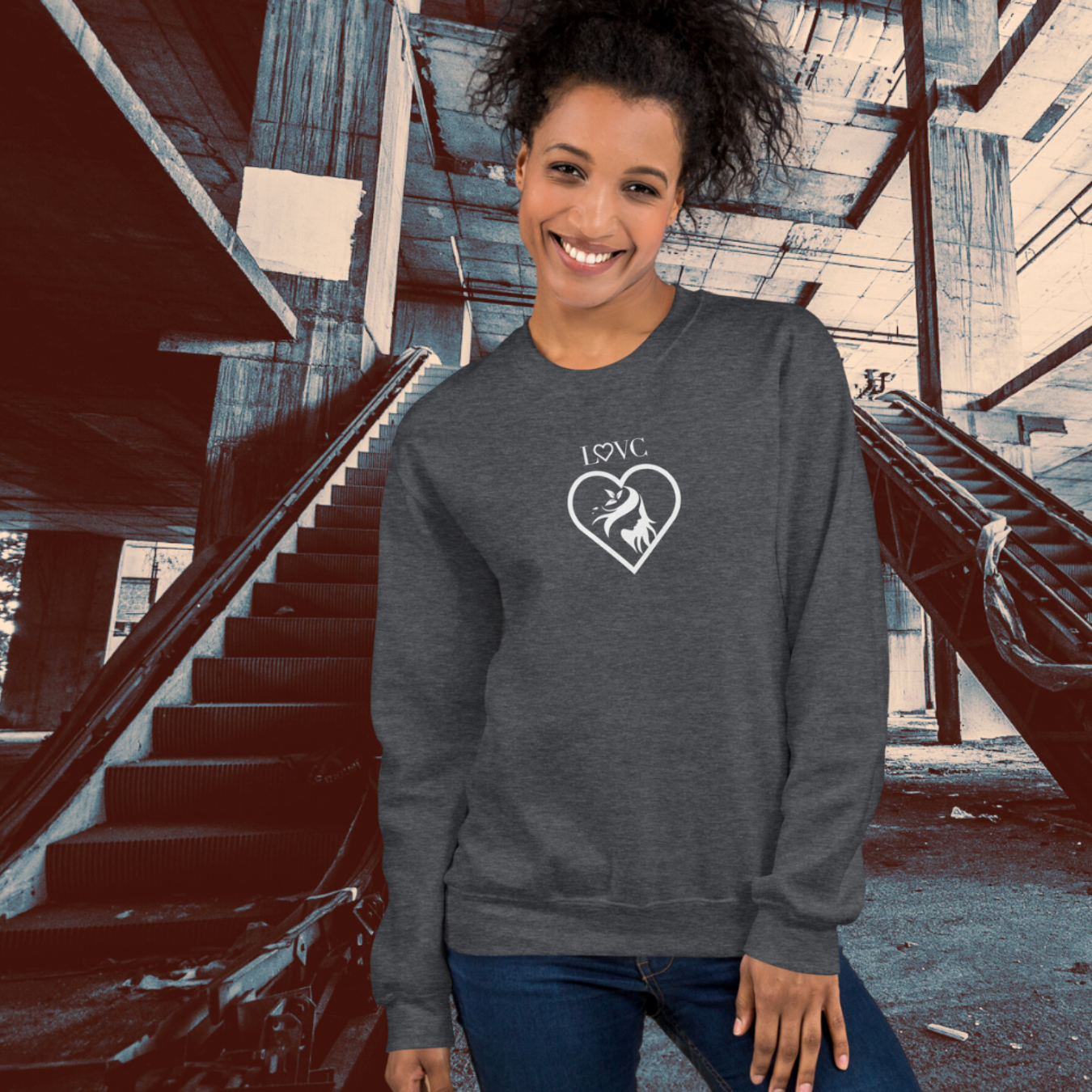 SUDADERA GRUESA MUJER SILUETA