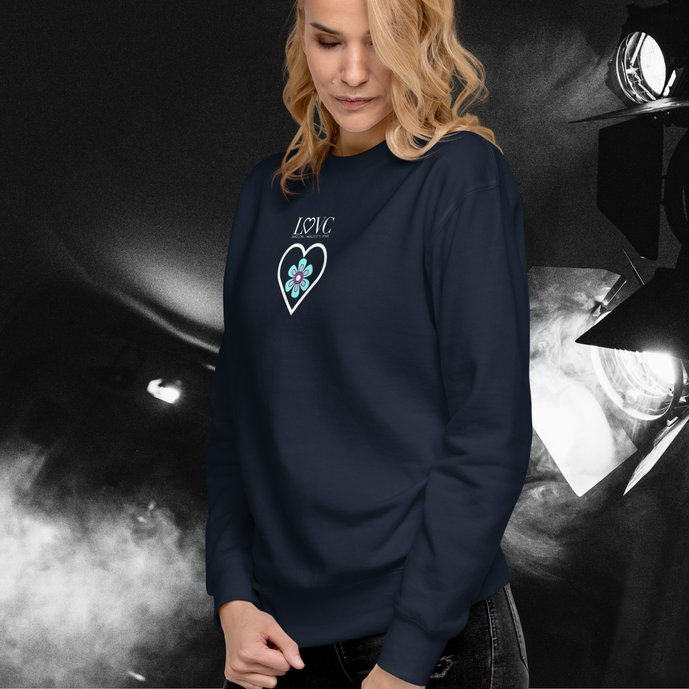 SUDADERA GRUESA MUJER FLOWER