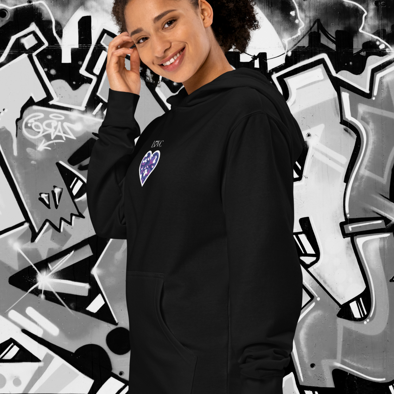 HOODIE PREMIUM CON CAPUCHA MUJER ANIMAL PRINT