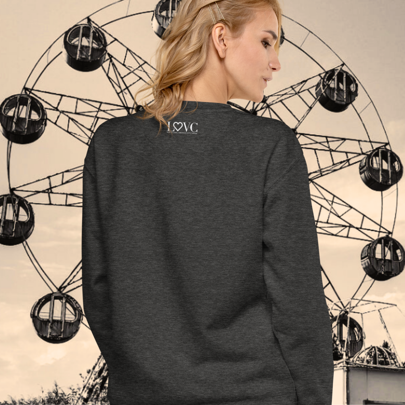 SUDADERA GRUESA MUJER ANIMAL PRINT