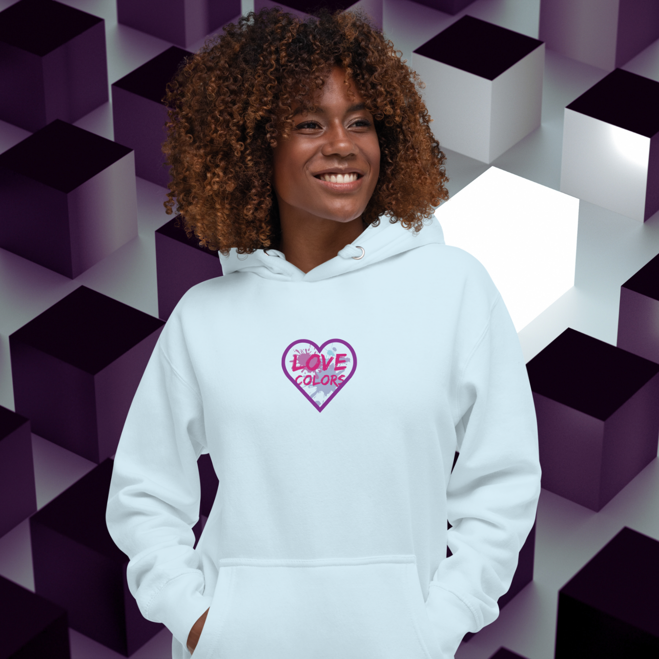 HOODIE CON CAPUCHA MUJER SPLASH
