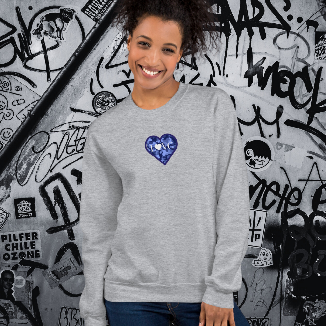 SUDADERA GRUESA MUJER ANIMAL PRINT