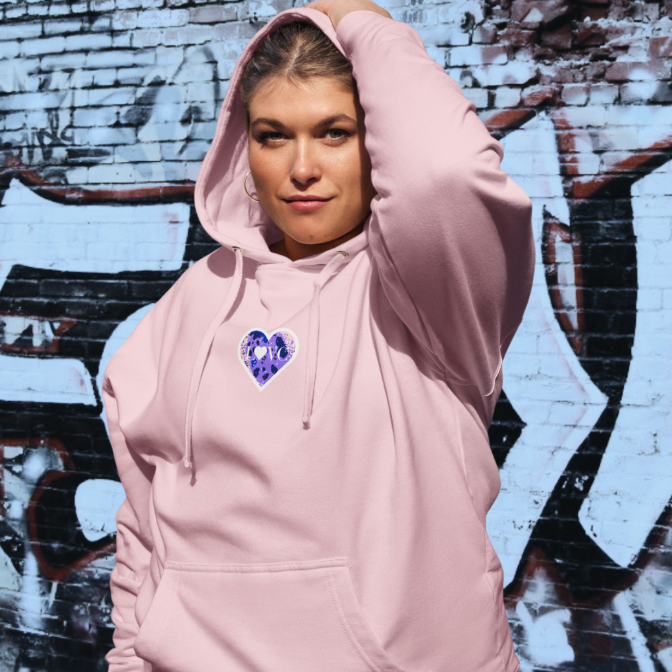 HOODIE PREMIUM CON CAPUCHA MUJER ANIMAL PRINT