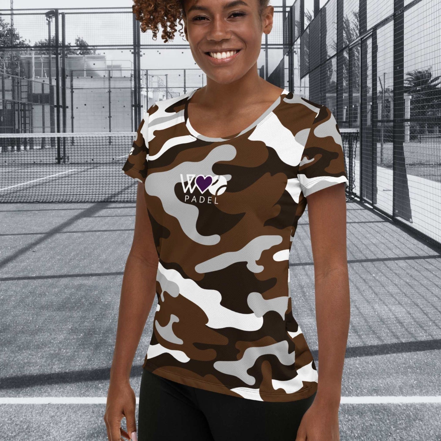CAMISETA DEPORTIVA ESTAMPADA MUJER PADEL