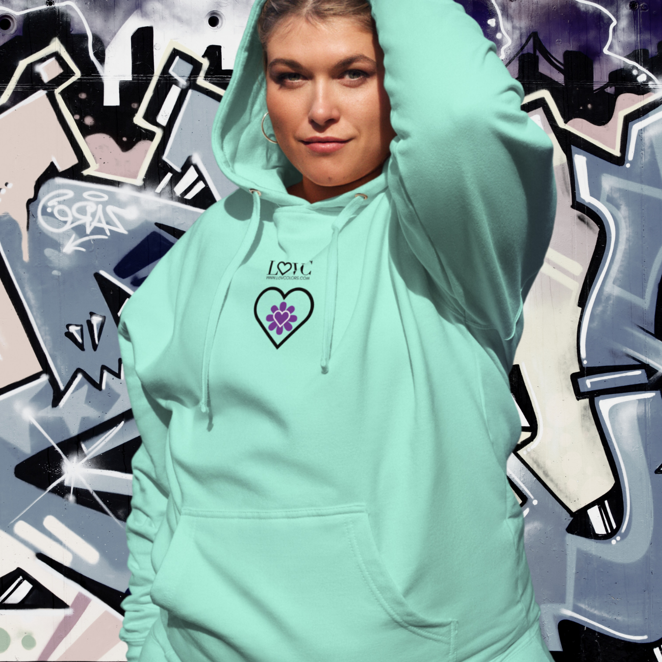 HOODIE PREMIUM CON CAPUCHA MUJER CUORE