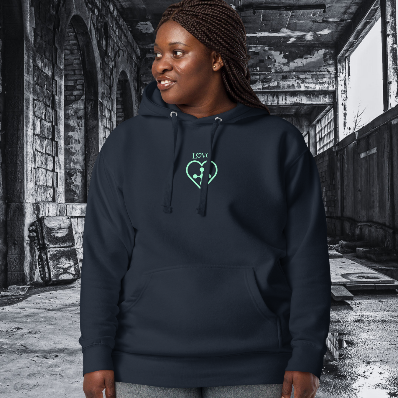HOODIE CON CAPUCHA MUJER CROSS