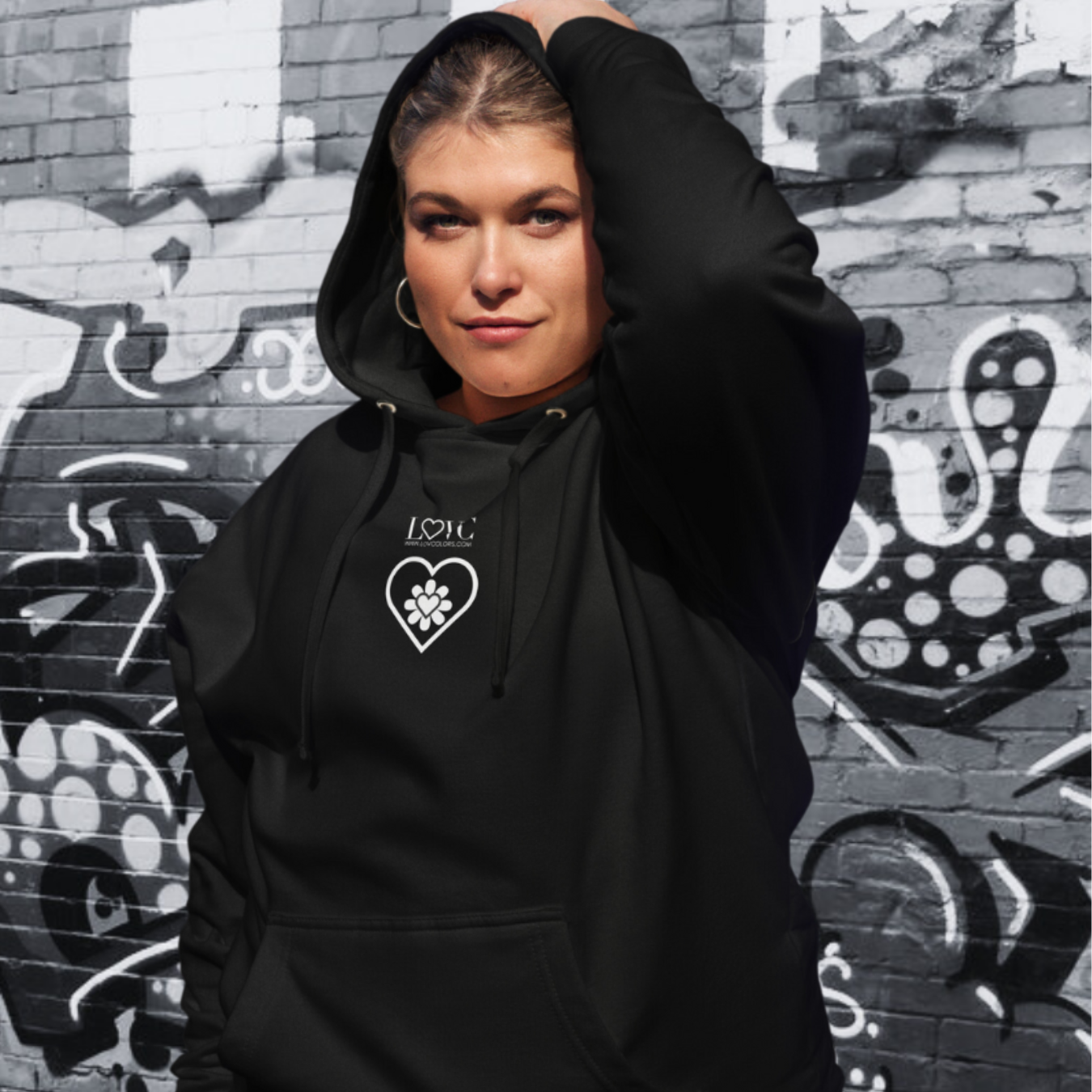 HOODIE PREMIUM CON CAPUCHA MUJER CUORE