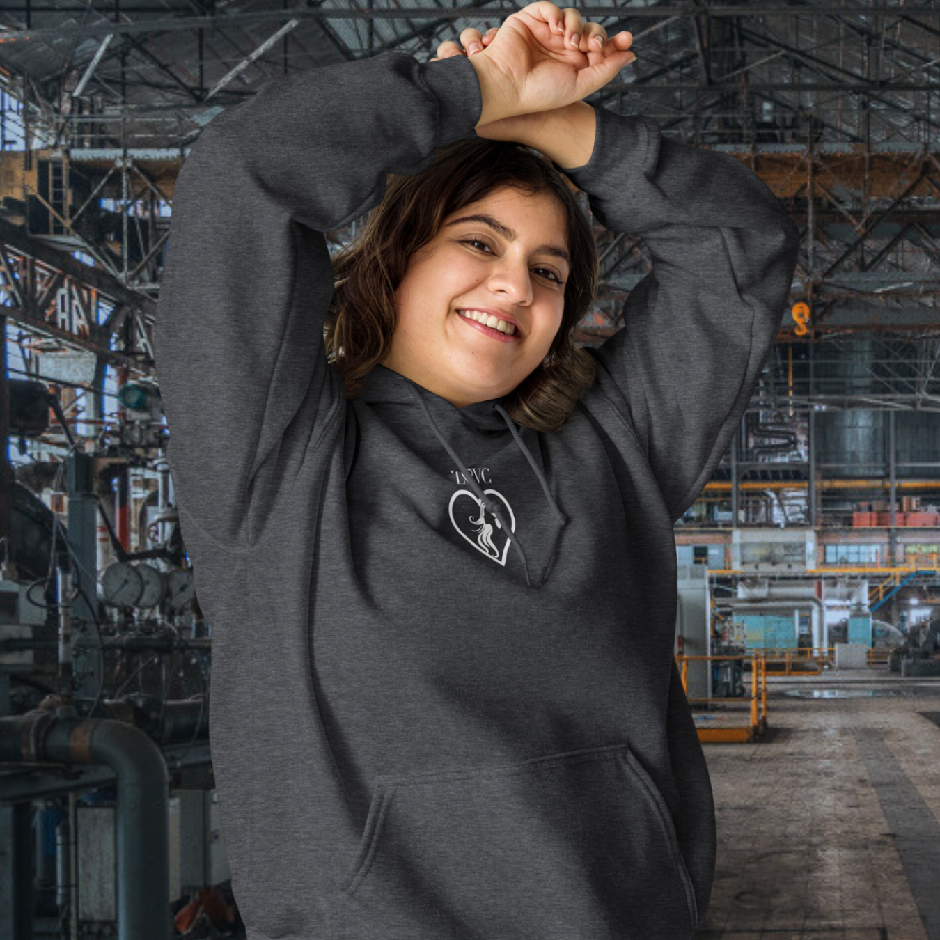 HOODIE CON CAPUCHA MUJER SILUETA