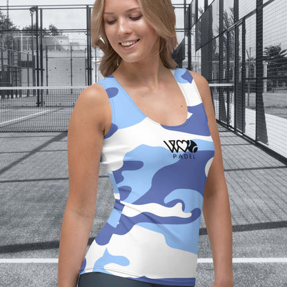 CAMISETA SIN MANGAS ESTAMPADA MUJER PADEL