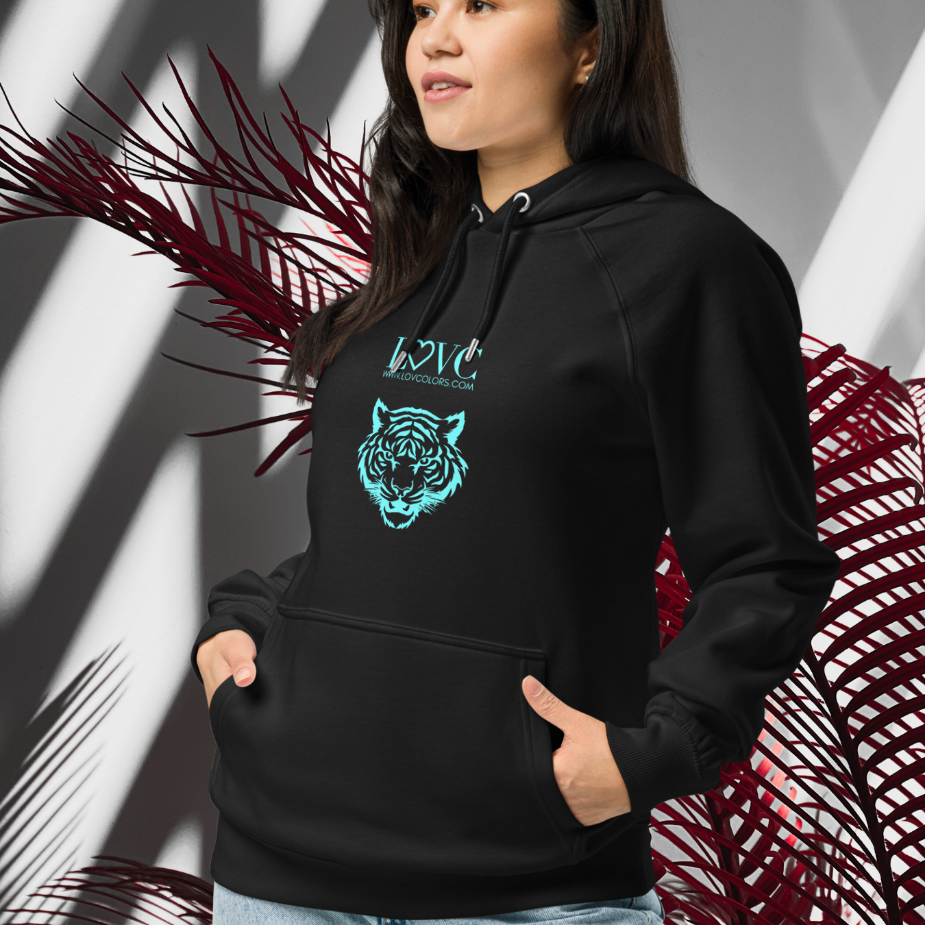 HOODIE CON CAPUCHA ECO MUJER TIGER