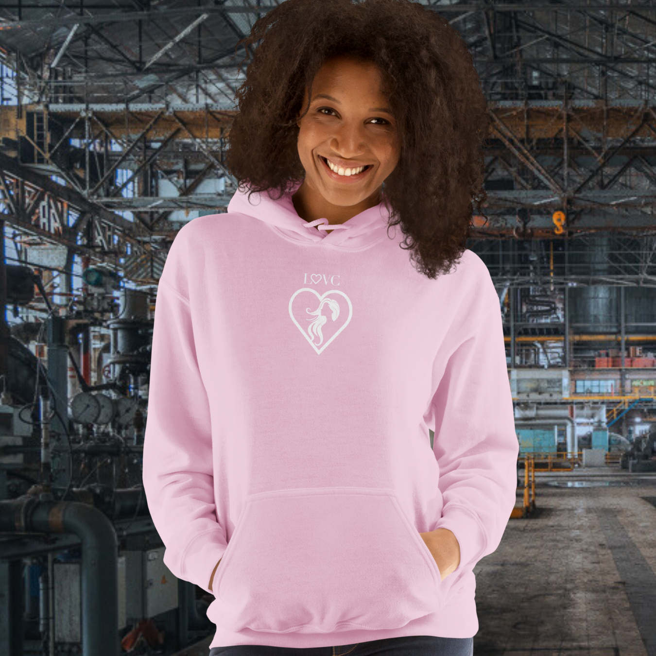 HOODIE CON CAPUCHA MUJER SILUETA