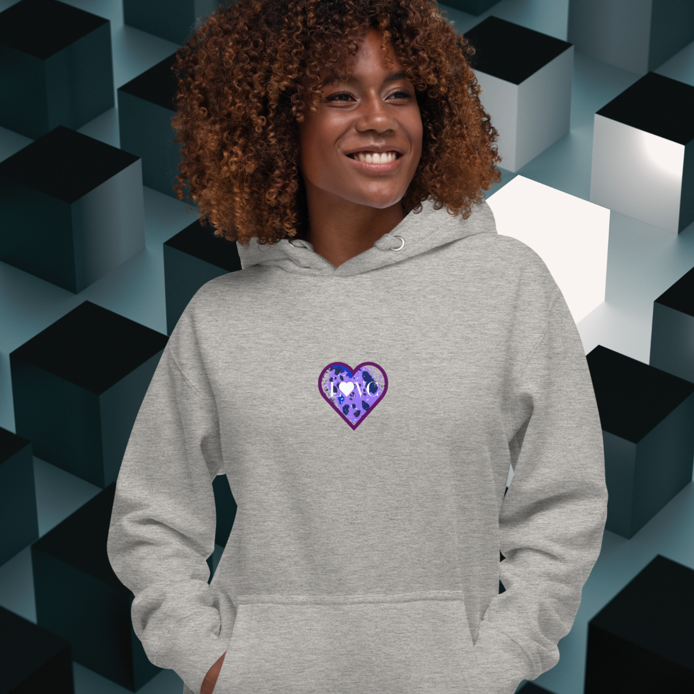 HOODIE CON CAPUCHA MUJER ANIMAL PRINT