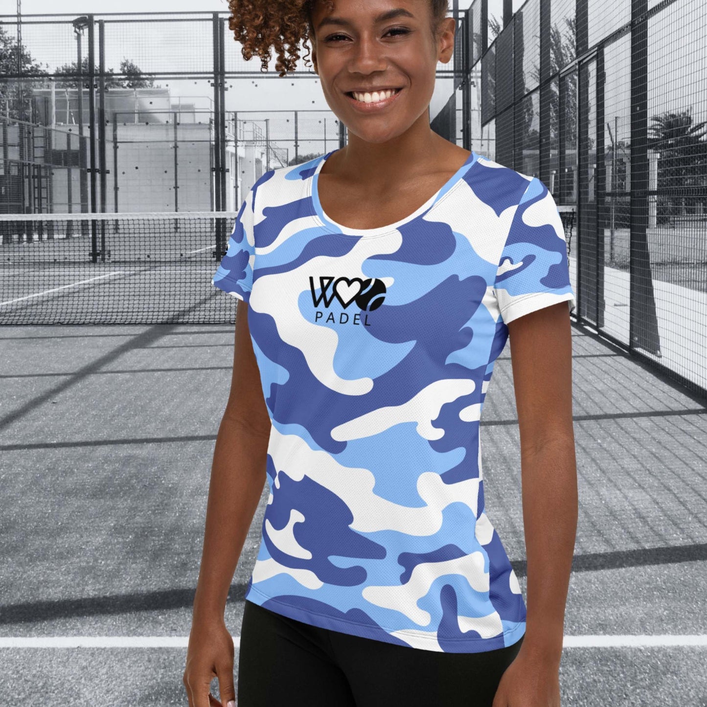 CAMISETA DEPORTIVA ESTAMPADA MUJER PADEL