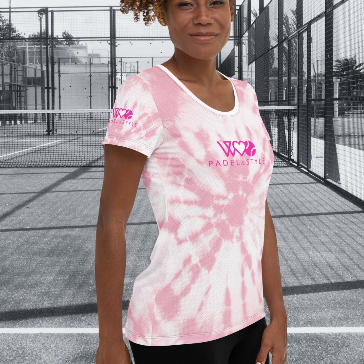 CAMISETA DEPORTIVA ESTAMPADA MUJER PADEL