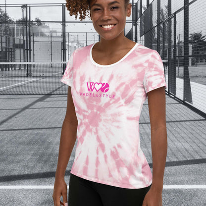 CAMISETA DEPORTIVA ESTAMPADA MUJER PADEL