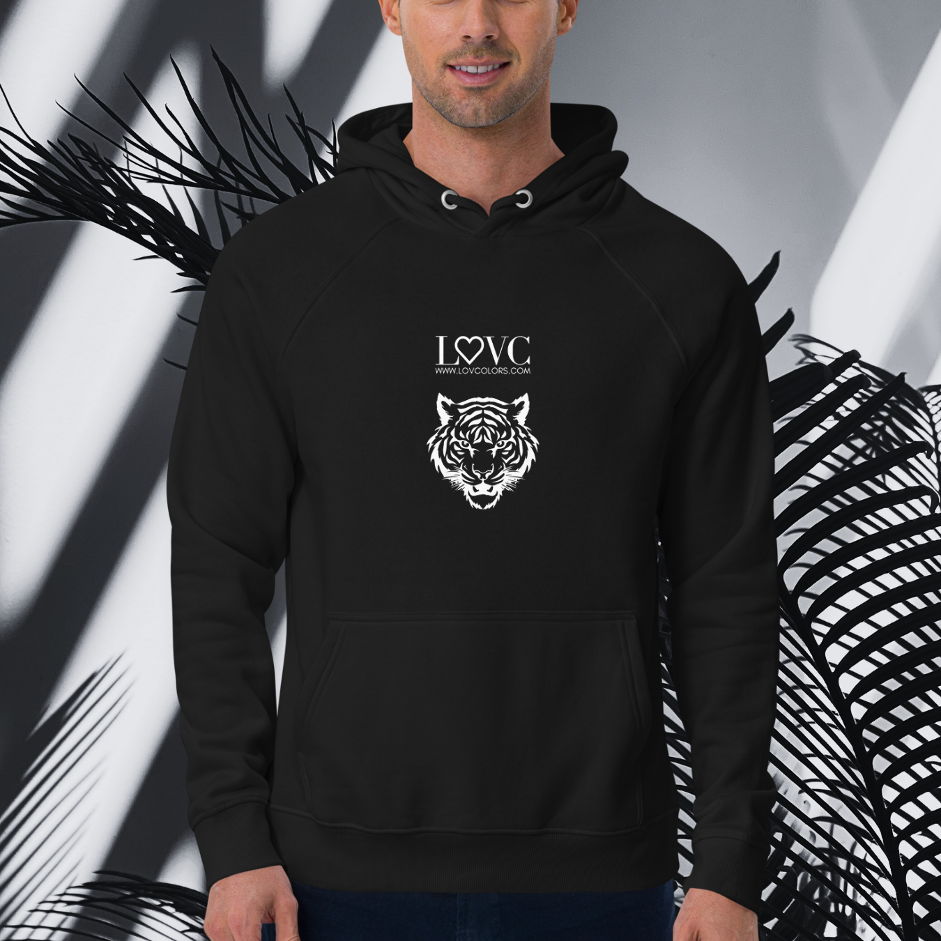 HOODIE CON CAPUCHA ECO HOMBRE TIGER